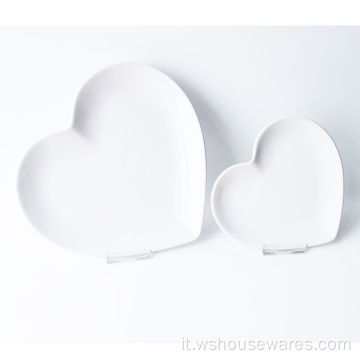 Fine Gonesware 16pcs a forma di cuore Colore glassato